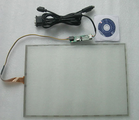 Relação de USB vidro Resistive do painel de toque de 15 polegadas com o filme do controlador e do ITO de 0.188mm