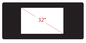 27&quot; encaixado tela de toque capacitiva Projective de G+G, painel da tela de toque do Lcd