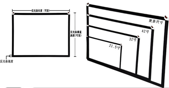 Quiosque de informação painel de toque óptico de USB da tela de toque de 19 polegadas