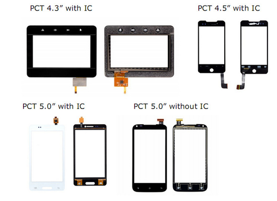 a relação de 4,3/5 polegadas IIC projetou o painel de toque capacitivo para o telefone móvel