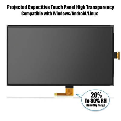 Painel Tátil Capacitivo Projetado Alta Transparência Compatível com Windows/Android/Linux Faixa de Umidade de 20% a 80% UR