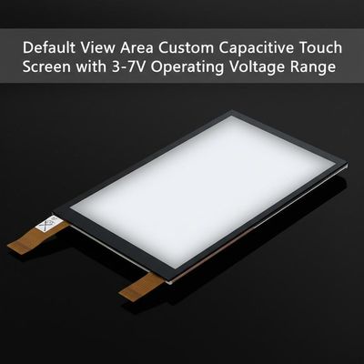 Área de visualização padrão tela sensível ao toque capacitiva personalizada com faixa de tensão de funcionamento de 3-7V
