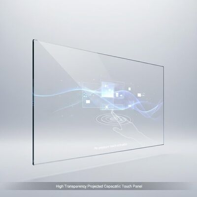 Painel de toque capacitivo projetado de alta transparência que não fornece força de ativação de toque sem pressão e superfície anti-reflexão anti-impressão digital para sinalização digital